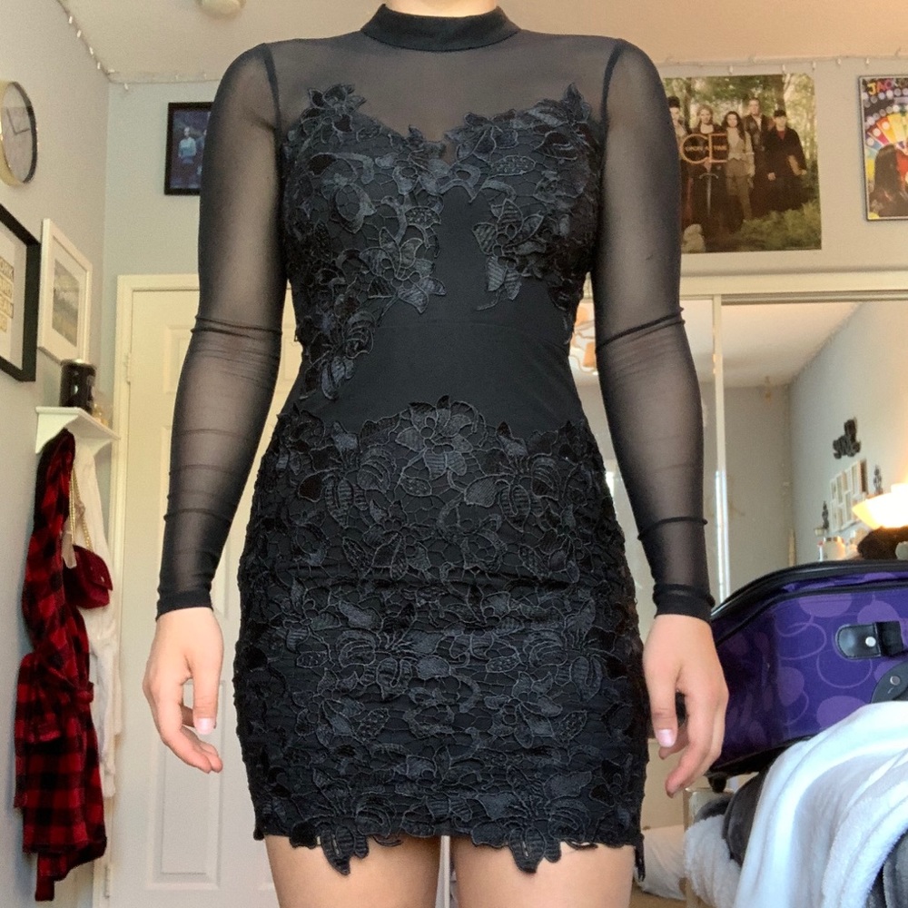 Beautiful mesh back dress